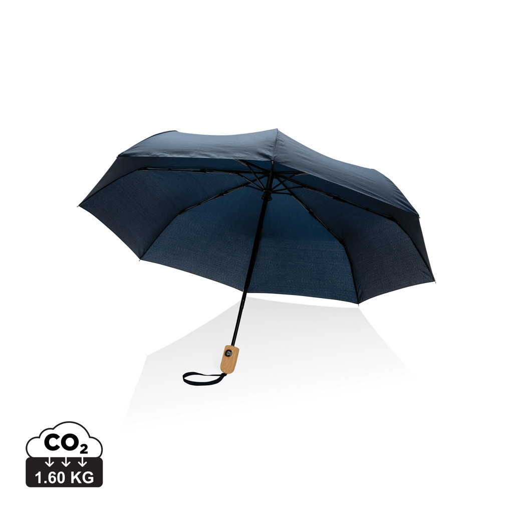 Parapluie personnalisé 21" rPET Impact Bleu marine